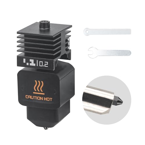 h2d h2s hotend 2Pack 0.2 mm H2D Combo Hotend Print Head Hot End Kit Extruder Upgrade High Temperature Hardened Steel Nozzle Heating Rod Silicone Cover for Bamboo Lab H2D/H2S/A1/A1 Mini - size: 0.2