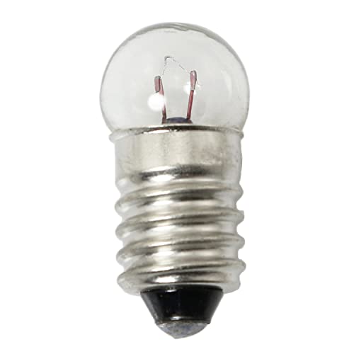 Mini Light Bulb Kit SQXBK 10PCS E10 3.8V/0.3A Miniature Screw Base Light Bulbs and 10PCS E10 Golden Light Socket Bulbs Lamps Base Holders for Home Experiment Circuit Electrical Test Accessories - size: 3.8V/0.3A