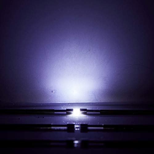 CHANZON 100 pcs SMD 0402 (1mm x 0.5mm) White LED Diode Lights (DC 3V 20mA) - color: A) White (100pcs)