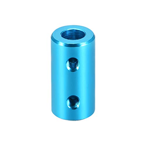 uxcell 5mm to 6mm Bore Rigid Coupling Set Screw L20XD10 Aluminum Alloy,Shaft Coupler Connector,Motor Accessories,Light Blue - size: 5mm to 6mm