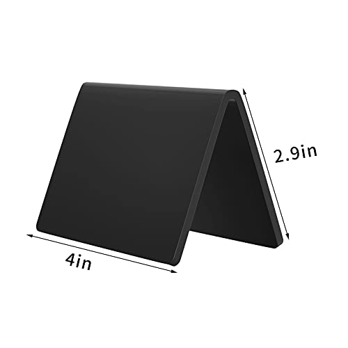 AITEE 10 Pack Acrylic Mini Chalkboard Signs Small Tent Blackboard V-Shaped - style: V-Black 10