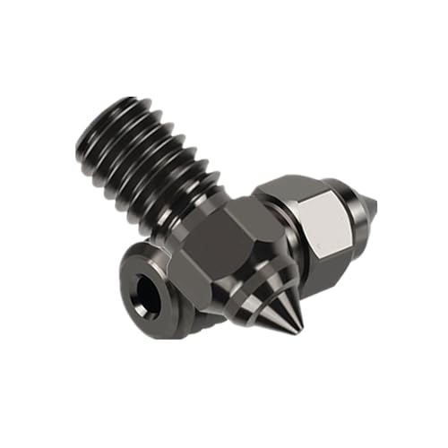 2 Pack High Speed M6 Hardened Steel Nozzle for 3D Printer Ender 3 V3 SE, Ender 5 (0.4mm) - size: 0.4mm