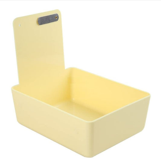 8/Pk Medium Medical Pro Lab Pan Dental Working Lab Pan Plastic with Stainless Steel Clip (Vanilla) - color: Vanilla