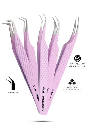 Fiber Tip Lash Tweezers For Eyelash Extension Tweezers Professional