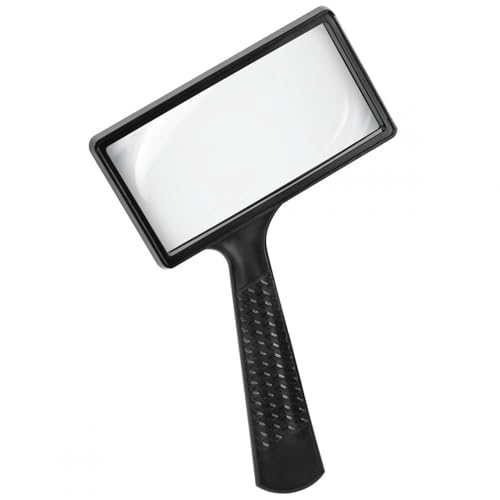 SenseYo 5X Magnifying Glass Large Handheld Reading Magnifier with Scratch Resistant Glass Lens for Kids and Seniors Hobby Exploring Nature Exploration Scientific Activities - size: 1