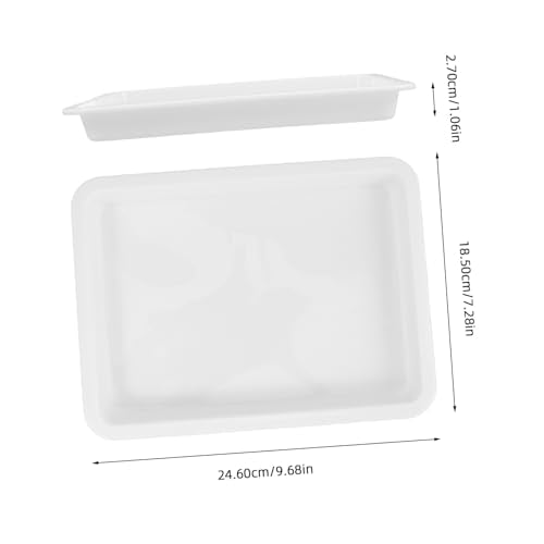 Plastic Chemical Experimental Tray Storage for Laboratory Teaching - size: 24.60X18.50X2.70CM