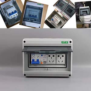 Plastic Transparent Cover Power Distribution Protection Box IP65 ABS for Circuit Breaker Indoor on The Wall 5 Way (160mmx120mmx95mm) - size: 160mmx120mmx95mm