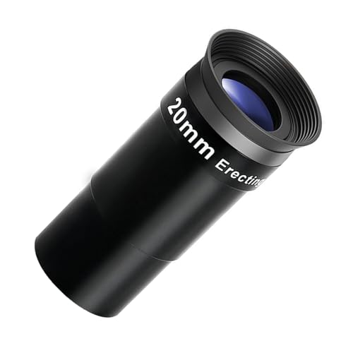 20mm Erecting Eyepiece with Broad View for Astronomys Telescopes, 1.25inch Comfort Fit
