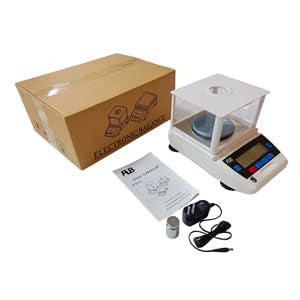 FLB Lab Analytical Balance 300g0.001g Digital Scale with Plastic Windshield - size: 300g0.001g