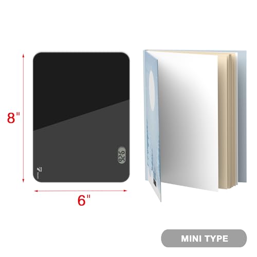 Small Glass Desktop Whiteboard with Clock, Mini Pure Glass Dry-Erase Black - color: Clock Black