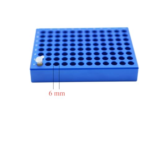 1 Pcs Aluminum Cooler Cooling Block PCR Test Tube Rack for 0.1/0.2mL - size: 96 Wells 6mm-0.1/0.2ml