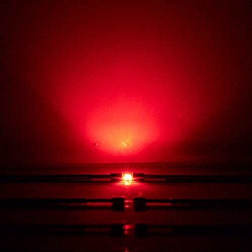 CHANZON 100 pcs SMD 0603 (1.6mm x 0.8mm) Red LED Diode Lights (DC 2V 20mA) - color: B) Red (100pcs)