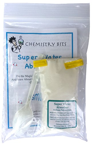 Super Water Absorber with Sodium Polyacrylate - Chemistry Bits Polymer Experiment Kit
