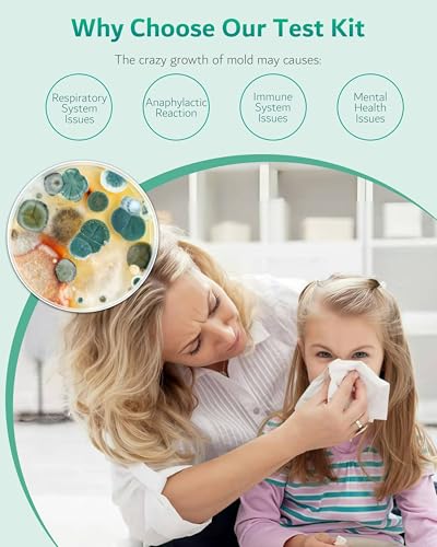 Mold Test Kit for Home - 12 Simple Detection Tests for HVAC, Surfaces & Indoor Air Quality, DIY Black Mold Detector Testing kit at Home, with Detailed Identification Guide & Free Lab Analysis - style: 12 Test Plates