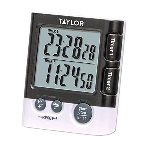 Taylor Digital Kitchen Timer with Clock - 1.5 Inch