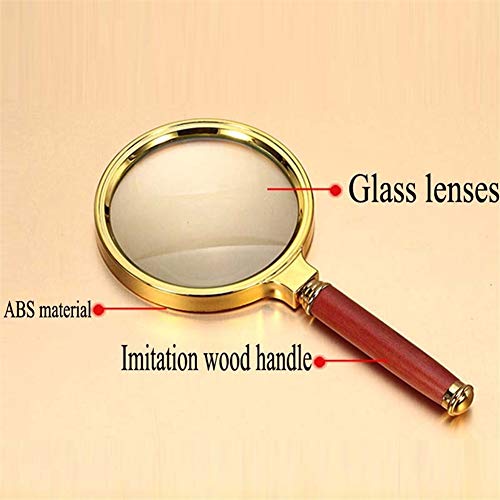 20x HD Handheld Magnifying Glass, Suitable for Children and Elderly Students to Read The Magnifying Glass