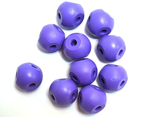 Eisco Labs Molecular Model Part; Purple Ball; 2.2cm; 4 Holes; Pk of 10
