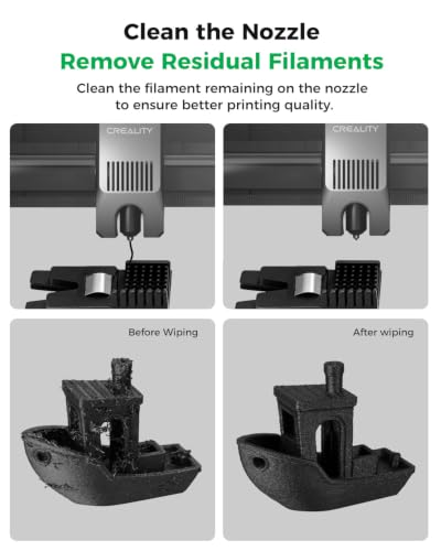Creality Official K2/K2 Pro Nozzle Wiper Module, with 3PCS Mouth Wiper Strips, K2/K2 Pro Combo Original Replaceable Accessories for Nozzle Cleaning - style: K2/K2Pro Nozzle Wiper