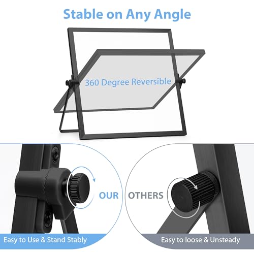 ARCOBIS Small WhiteBoard with Stand 10" X 10" - color: Black, size: 10"W x 10"H