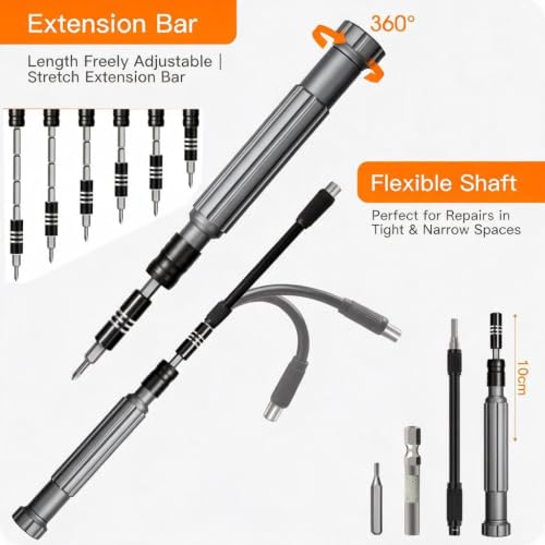 Precision Screwdriver Set, 150 in 1 Mini Screwdriver Set Tool, Red - color: Red, size: 150