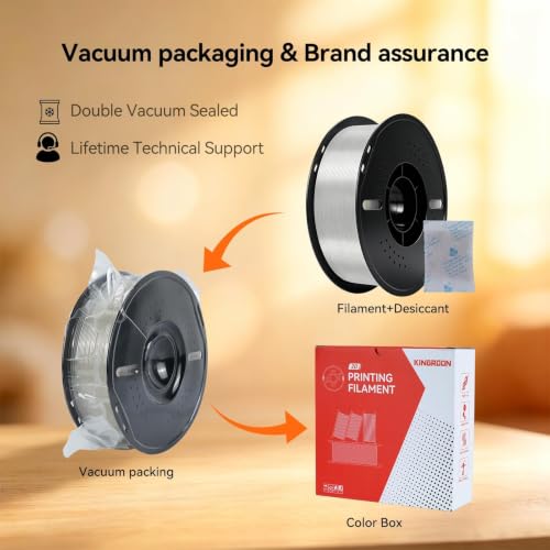 Kingroon 10kg Grey PLA Plus Filament Bundle 1.75mm, - color: 10*1kg Grey, size: PLA Plus