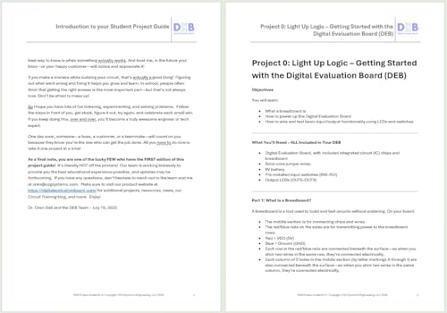 Student Project Guide, 10 Guided Circuit Projects for Self-Study Learning