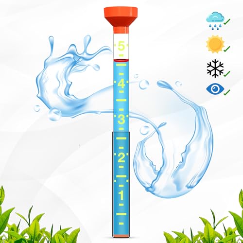 Headwind EZRead 26” Giant Professional Outdoor rain Gauge, USA Made Heavy Duty All Weather Freeze Proof mountable with Float, Orange (820-0017) - color: Orange, size: 26-Inch