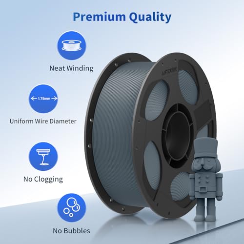 ANYCUBIC PLA 3D Printer Filament 1.75mm, Blue Grey, 1KG - color: 1kg Pla Blue Grey