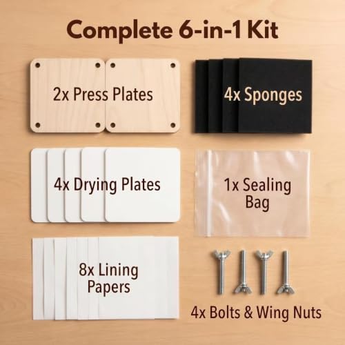 Zeglavi Flower Press Kit for Adults, 5.9"x5.9"