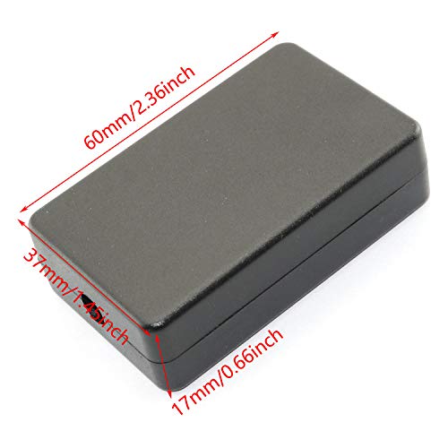 DGZZI Electrical Junction Box 4PCS Electric Plastic Black Waterproof Project Junction Case 2.36x1.46x0.67 inches(60x37x17mm) - size: 2.36" x 1.46" x 0.67"
