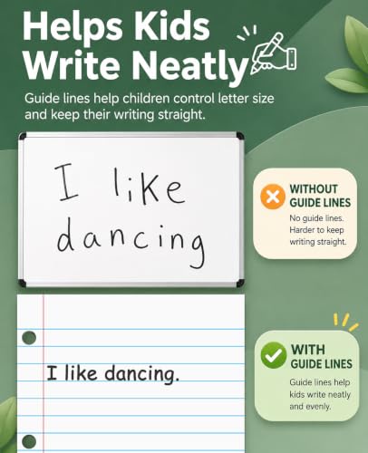 Dry Erase Giant Sized Magnetic Notebook Paper, Lined Paper 22" x 28" - size: 22" x 28"