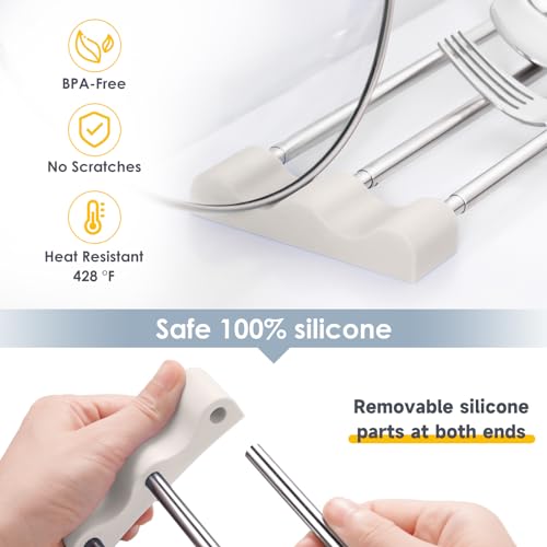 Tomorotec Adjustable Over-The-Sink Kitchen Rack, BPA-Free, White - color: White