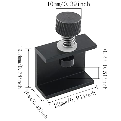 4pcs 3D Printer Heating Bed Clamp Glass Clips Clamps for Ender 3/3 Pro/V2, Ender 5/Pro, CR-10 3D Printer