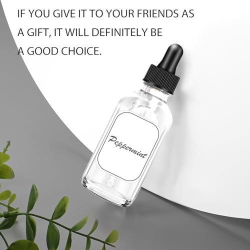 2 Pack Dropper Bottles 2 OZ, Clear Glass Bottle with Graduated Dropper - color: Clear