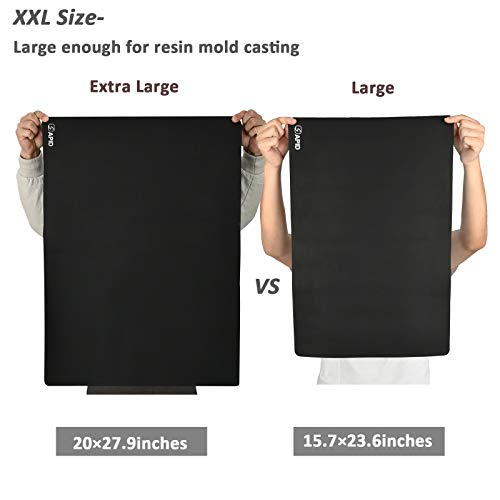 Sapid Large Silicone Sheet for Crafts Silicone Mat for Resin Art Painting - color: Black, size: 27.9"L x 20"W