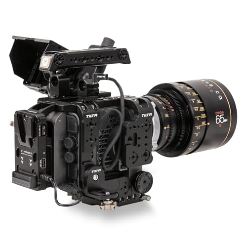 Tilta Vertical Mounting Camera Cage Kit Compatible with Sony FX6 | Includes: Baseplate | Side Arm | Functional Top Plate | Battery Plate | Vertical Mounting Plate | Video Mounting Bracket | Top Handle - style: Vertical Mounting Kit (V-Mount)