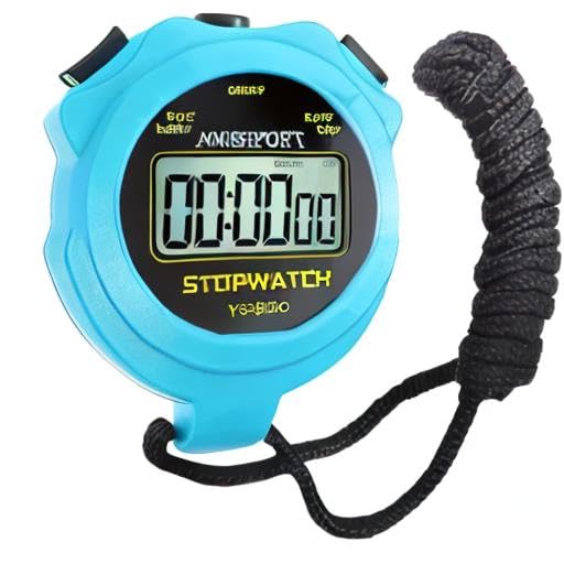 Stopwatch Timer, Digital Stop-Watch for Sports, Blue - style: non-waterproof-blue