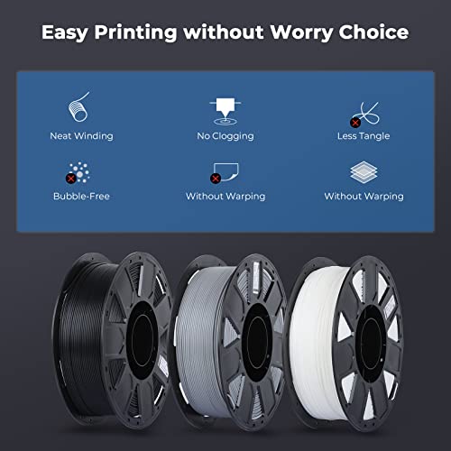 Creality PLA 3D Printer Filament, Red & White, 2-Pack, 2KG Total - color: White+red Pla, size: 2kg
