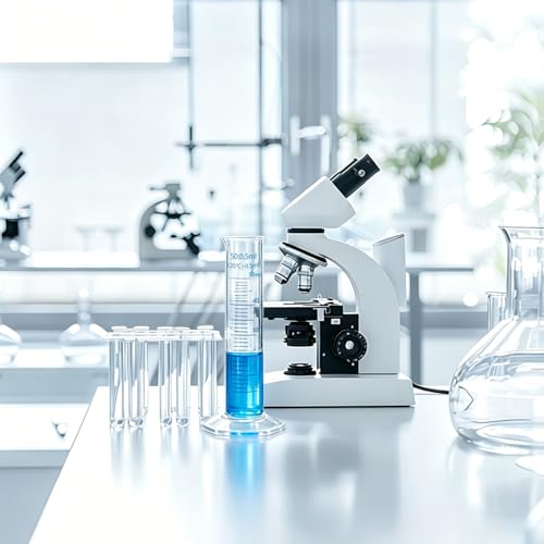 Geesatis 10 Pcs Plastic Graduated Measuring Cylinder 50ml, Lab Supplies - size: 50ml, style: 10Pcs