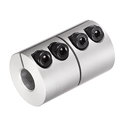 uxcell 2pcs 6.35mm to 10mm Shaft Coupling 25mmx40mm Coupler Aluminum Alloy Joint Motor for 3D Printer CNC Machine DIY Encoder - size: 10mm x 6.35mm