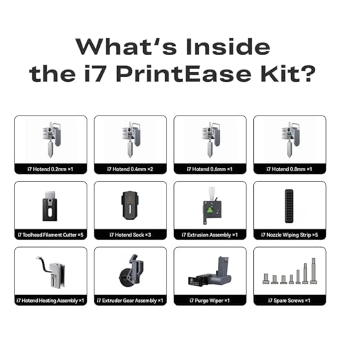Creality Original SPARKX i7 Accessory Hub PrintEase Kit, 12 Pre-Assembled Replacement Parts for 95% of Maintenance, Easy Install for Multi-Color 3D Printer - size: i7 Print Ease Kit