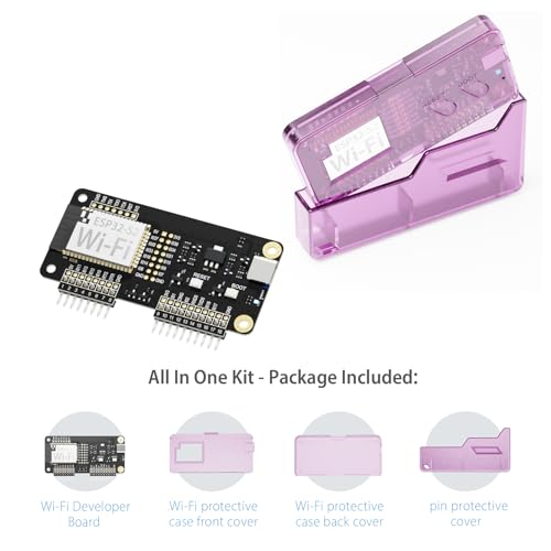 Wi-Fi Developer Board for Flipper Zero with Protective Case - Retro Clear Purple - color: Retro Clear Purple