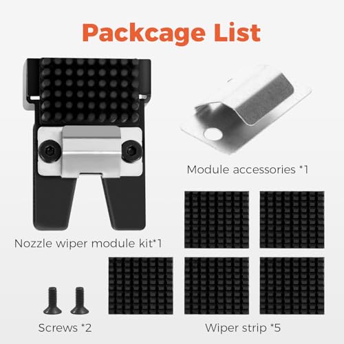 Creality Official K2 Plus Nozzle Wiper Module, with 5PCS Mouth Wiper Strips, K2 Plus Combo Original Replaceable Accessories for Nozzle Cleaning - style: K2 Plus Nozzle Wiper