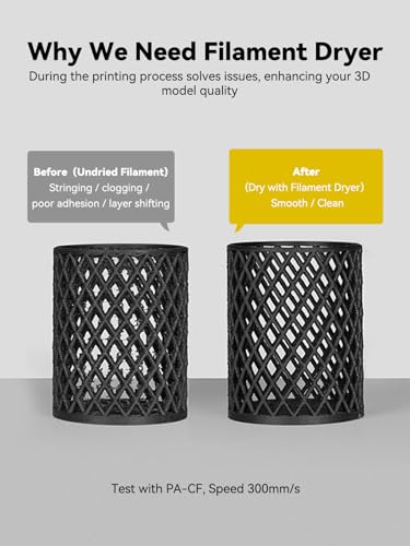 Creality Space Pi Filament Dryer Box, Double 360° Heating with Fan & Touch Screen, 3D Printer Dry Box for PLA PETG ABS TPU Nylon (1.75/2.85/3mm) - size: Creality Space Pi