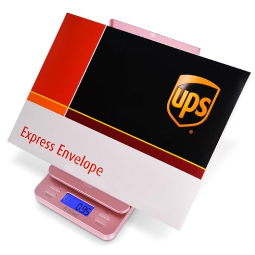 Fuzion Shipping Scale, 86lb x 0.1oz Digital Postage Scale for Packages - color: Rose Gold