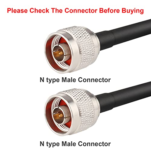 XRDS -RF N 100FT Type N Coax Extension Cable N Male to N Male Connector Pure Copper Low Loss - size: 100 FT