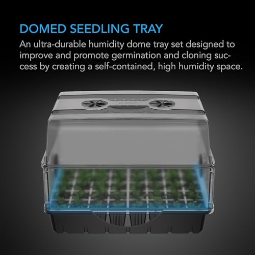 AC Infinity Humidity Dome 5x8, Heavy-Duty 3mm Seed Starter Propagation Kit - size: Dome Kit