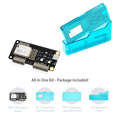 Wi-Fi Developer Board for Flipper Zero with Protective Case - Crystal Aqua Blue - color: Crystal Aqua Blue