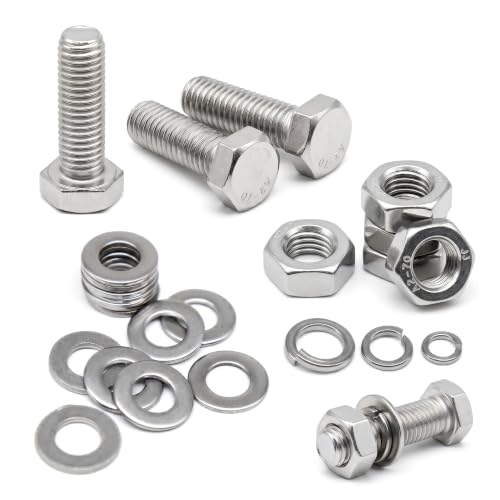 480Pcs Metric M6 M8 M10 Hex Bolts Nuts Washers Assortment Kit