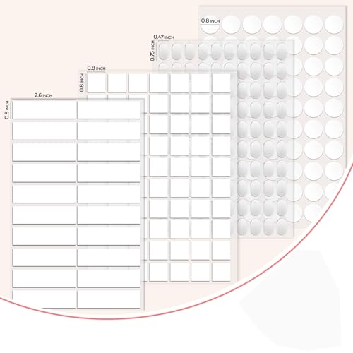 520pcs Double Sided Tape Wall Nano Sticky Dots Mounting Putty Two Sided Adhesive Strong Sticky Tack Multi-Shape Museum Putty No Traces - Crafts Poster Decoration Picture Hanging Crafting Party - color: Round 140, strips 40, square 140, oval 200